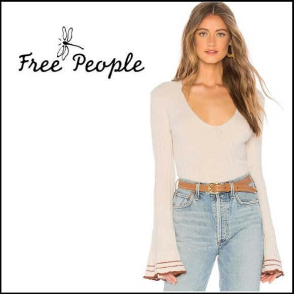 NWT FREE PEOPLE May Morning Pullover Sweater - Picture 2 of 5